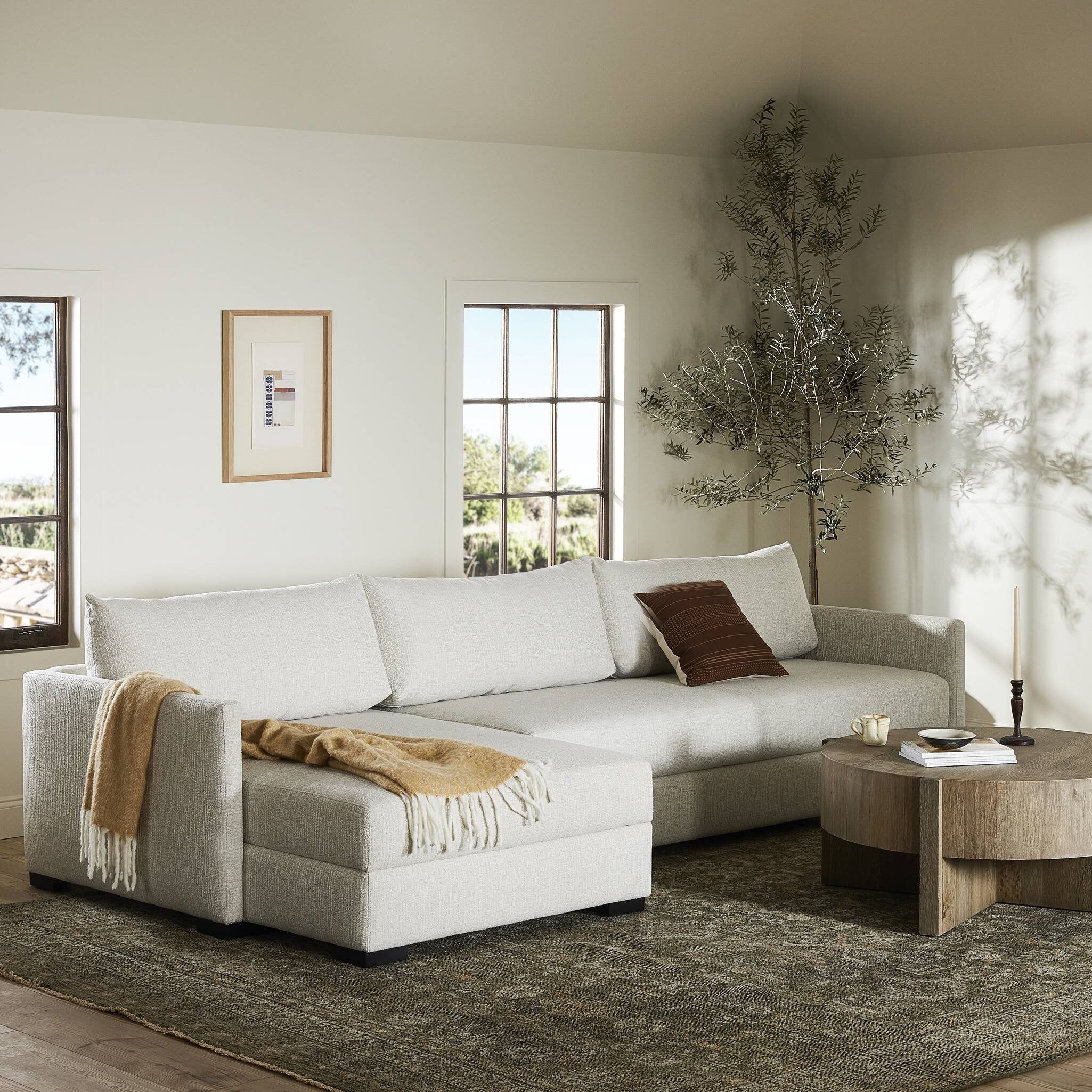 Four Hands Wickham 2-Piece Sleeper Sectional