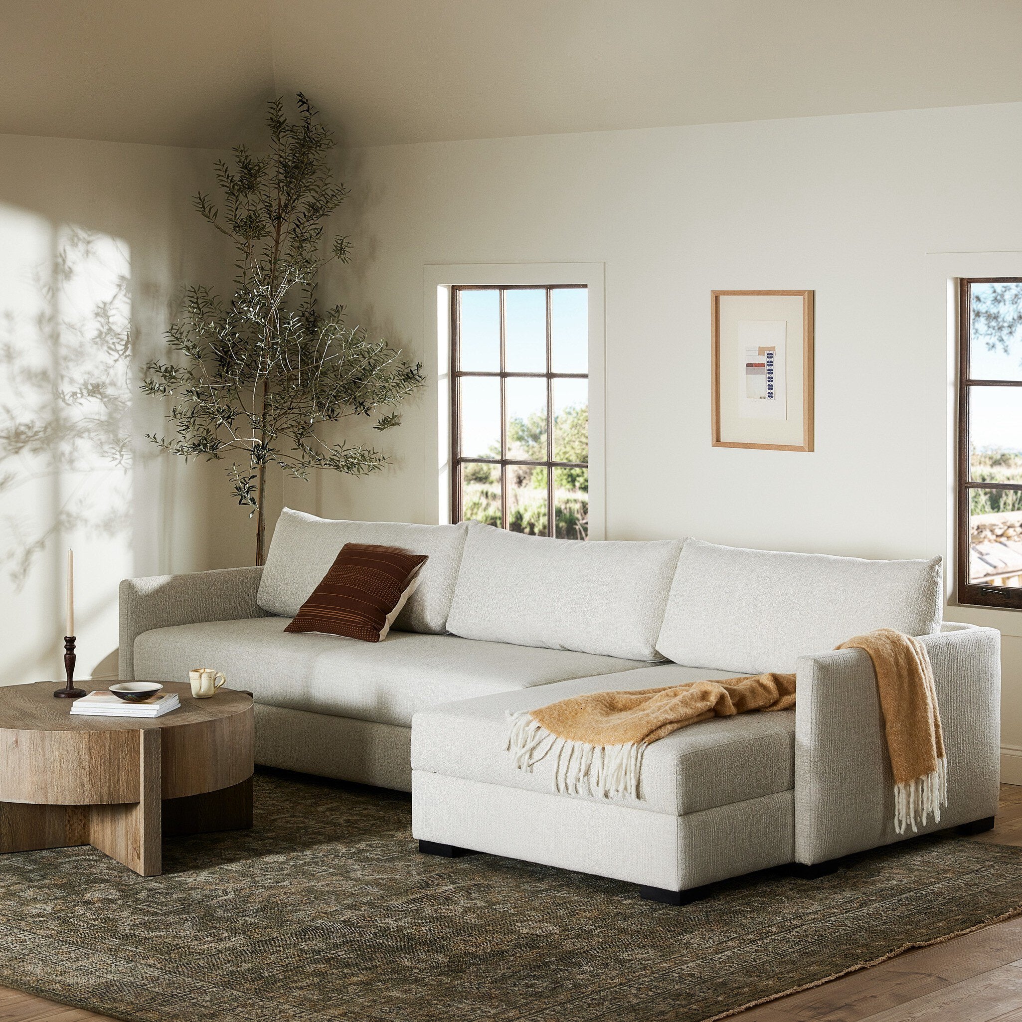 Four Hands Wickham 2-Piece Sleeper Sectional