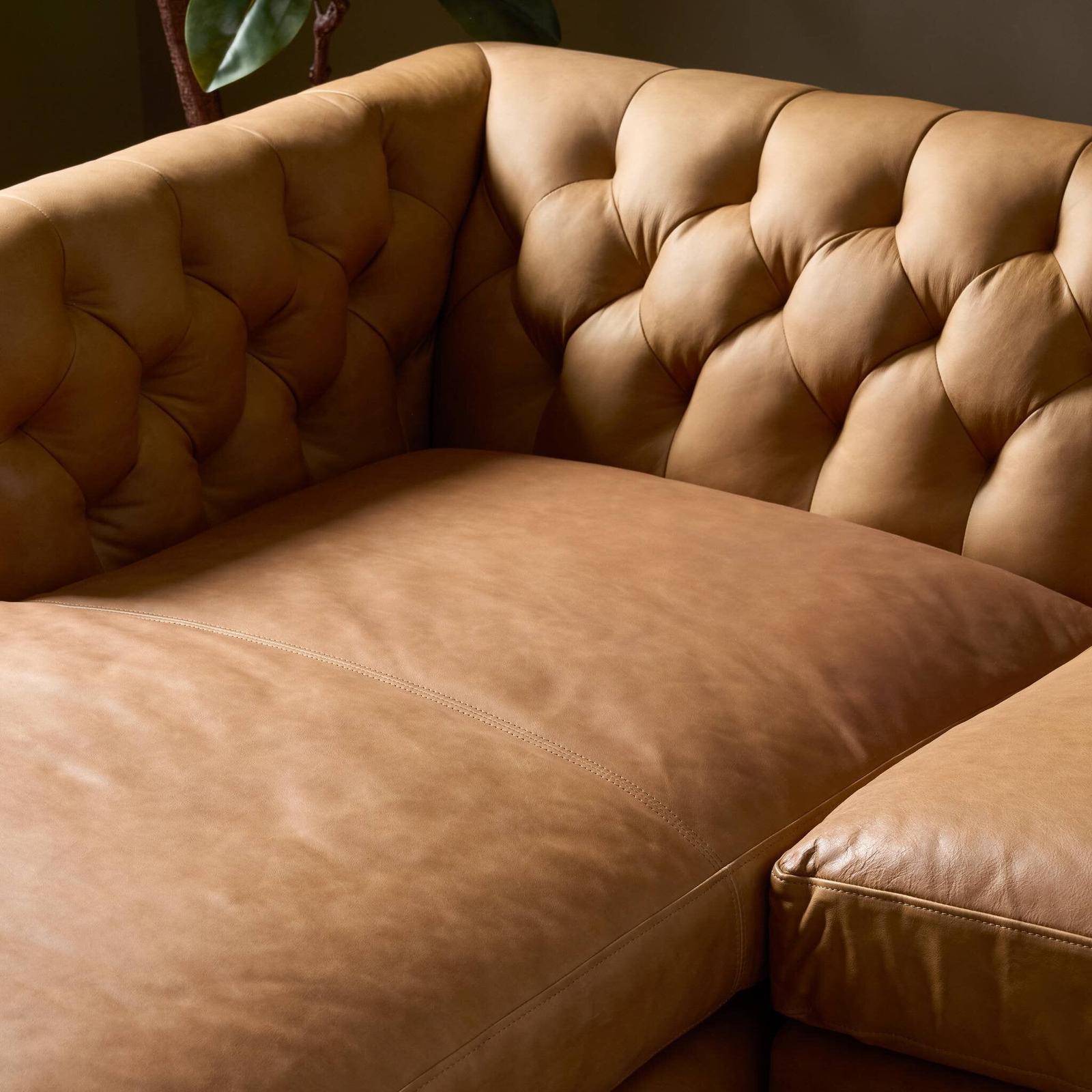 Four Hands Thurston Cascara Cognac 2-Piece Sectional