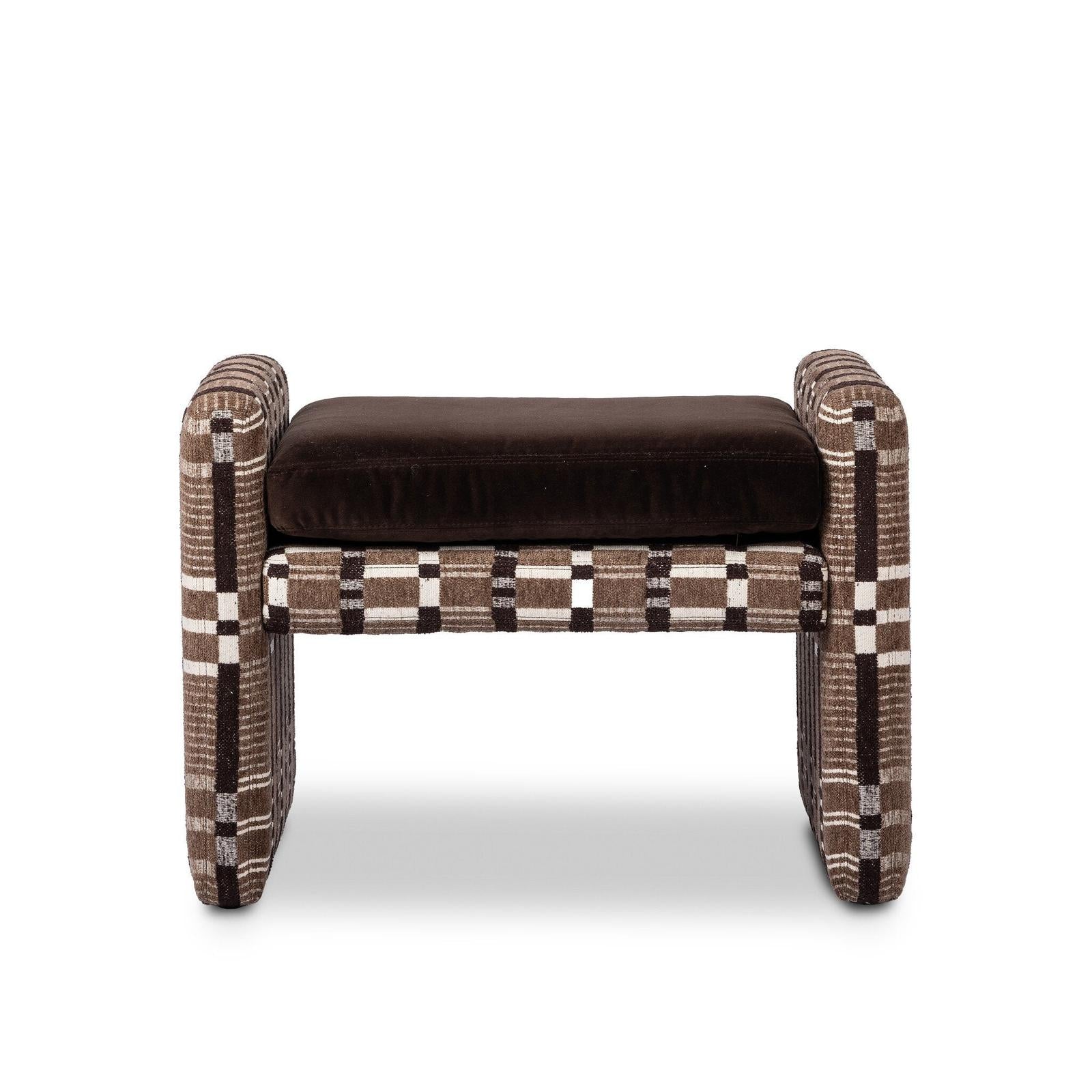 Four Hands Serena Sandhill Cocoa Ottoman