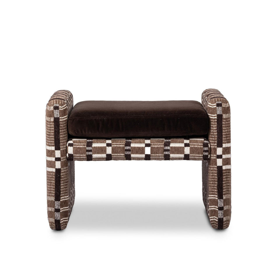 Four Hands Serena Sandhill Cocoa Ottoman