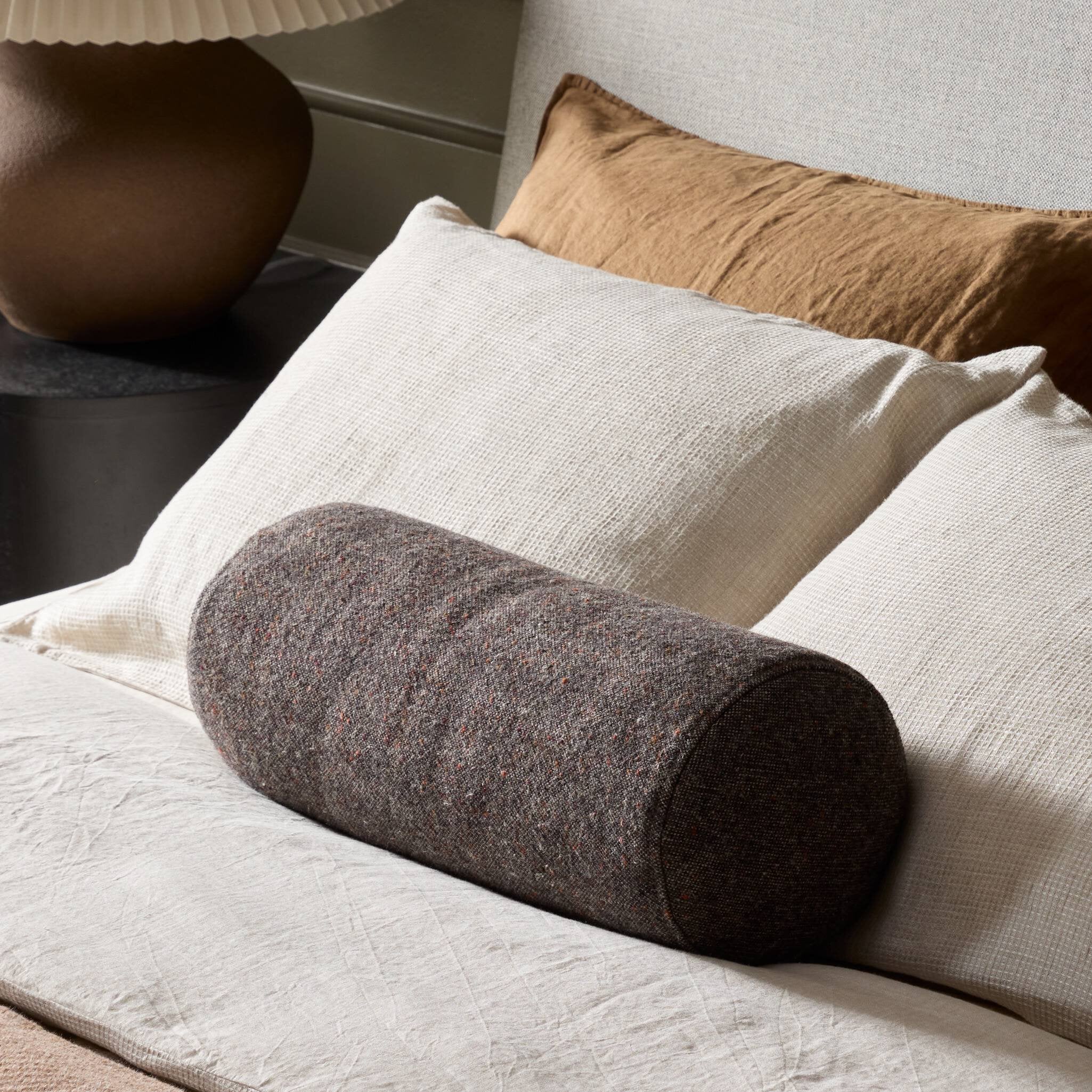 Four Hands Stonewash Linen Bolster Pillow