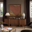 Baxter Media Console - Weathered Mango Solid