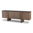 Baxter Media Console - Weathered Mango Solid