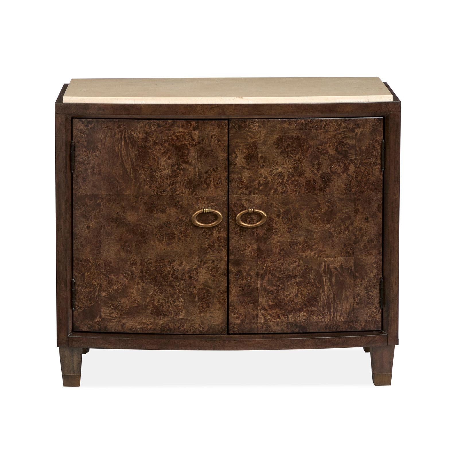Magnussen Home Rowan Espresso Door Nightstand