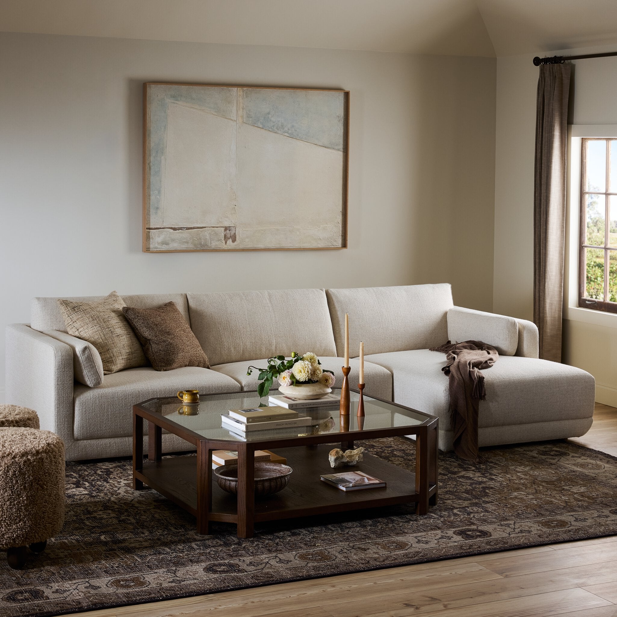 Four Hands Toland 2-Piece Sectional W/ Chaise