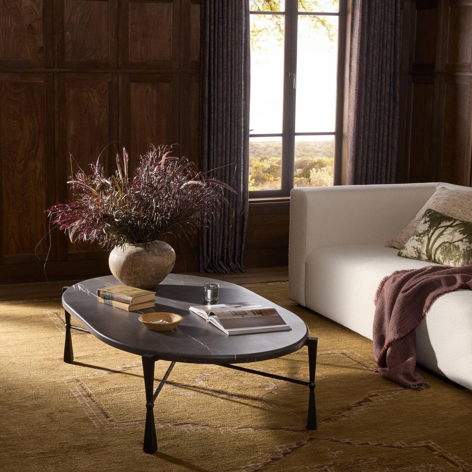 Rayna Coffee Table - Grey Italian Marble