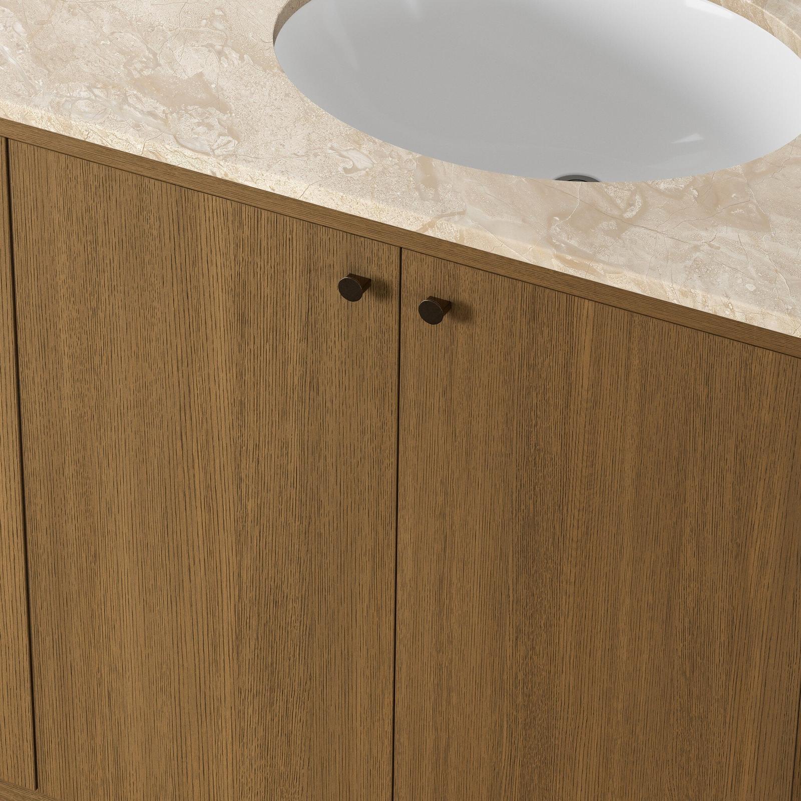 Four Hands Dean Washed Natural Veneer Double Vanity