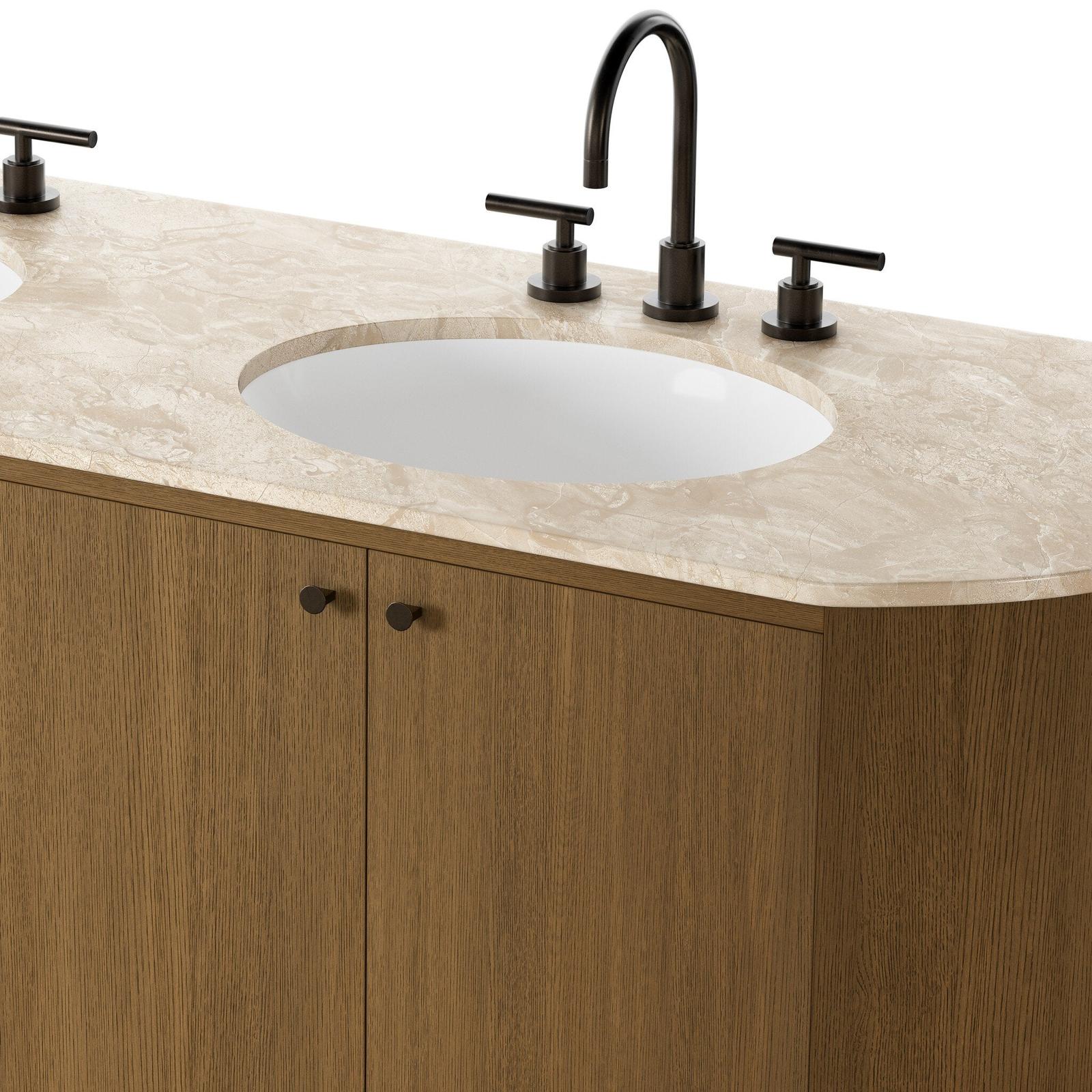Four Hands Dean Washed Natural Veneer Double Vanity