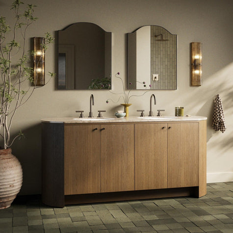 Four Hands Dean Washed Natural Veneer Double Vanity