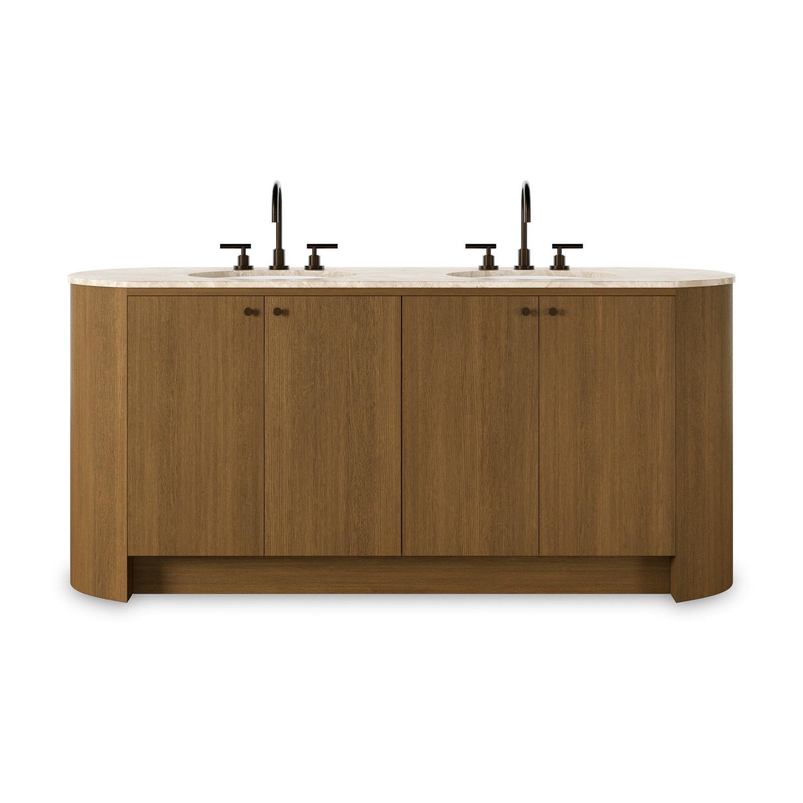 Four Hands Dean Washed Natural Veneer Double Vanity