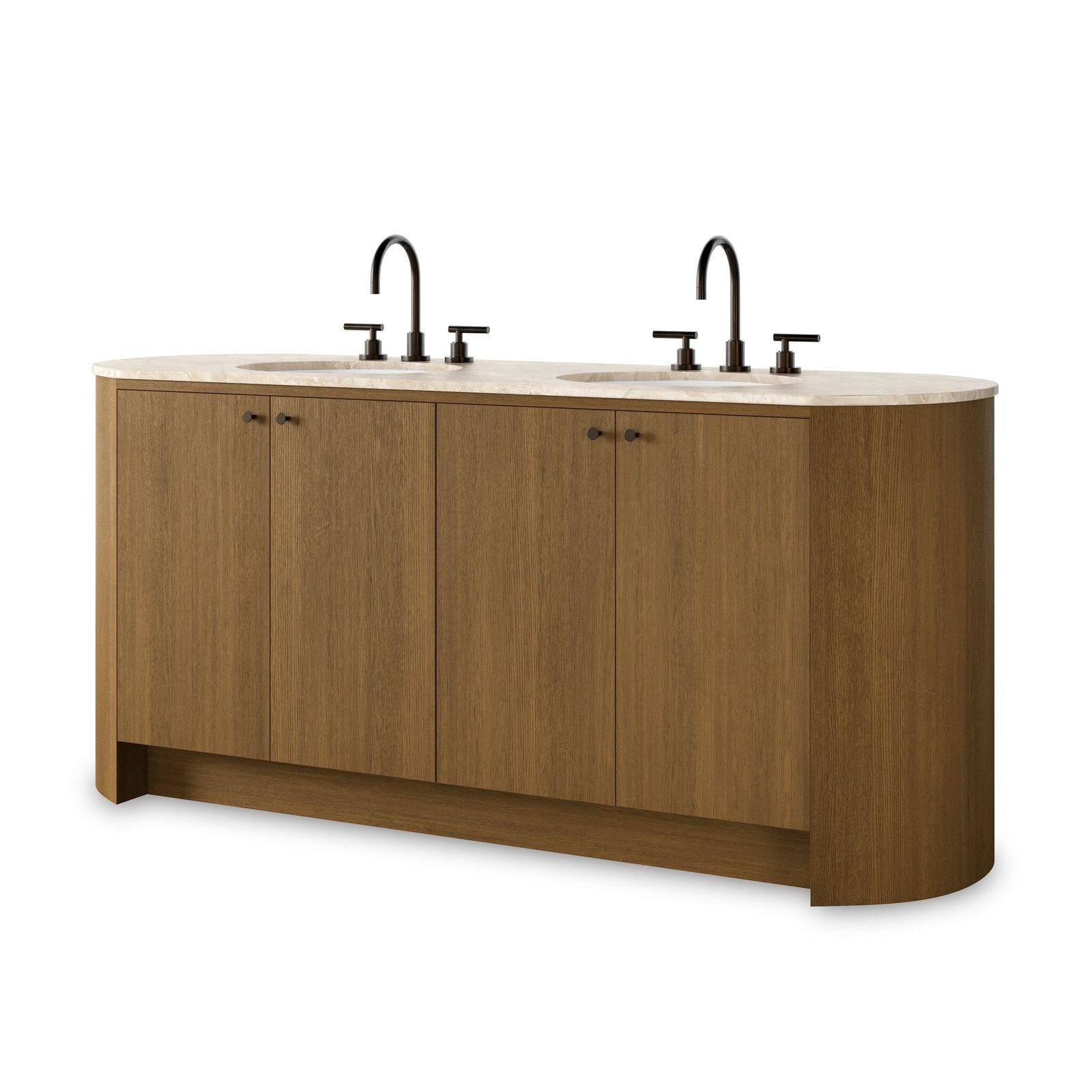 Four Hands Dean Washed Natural Veneer Double Vanity