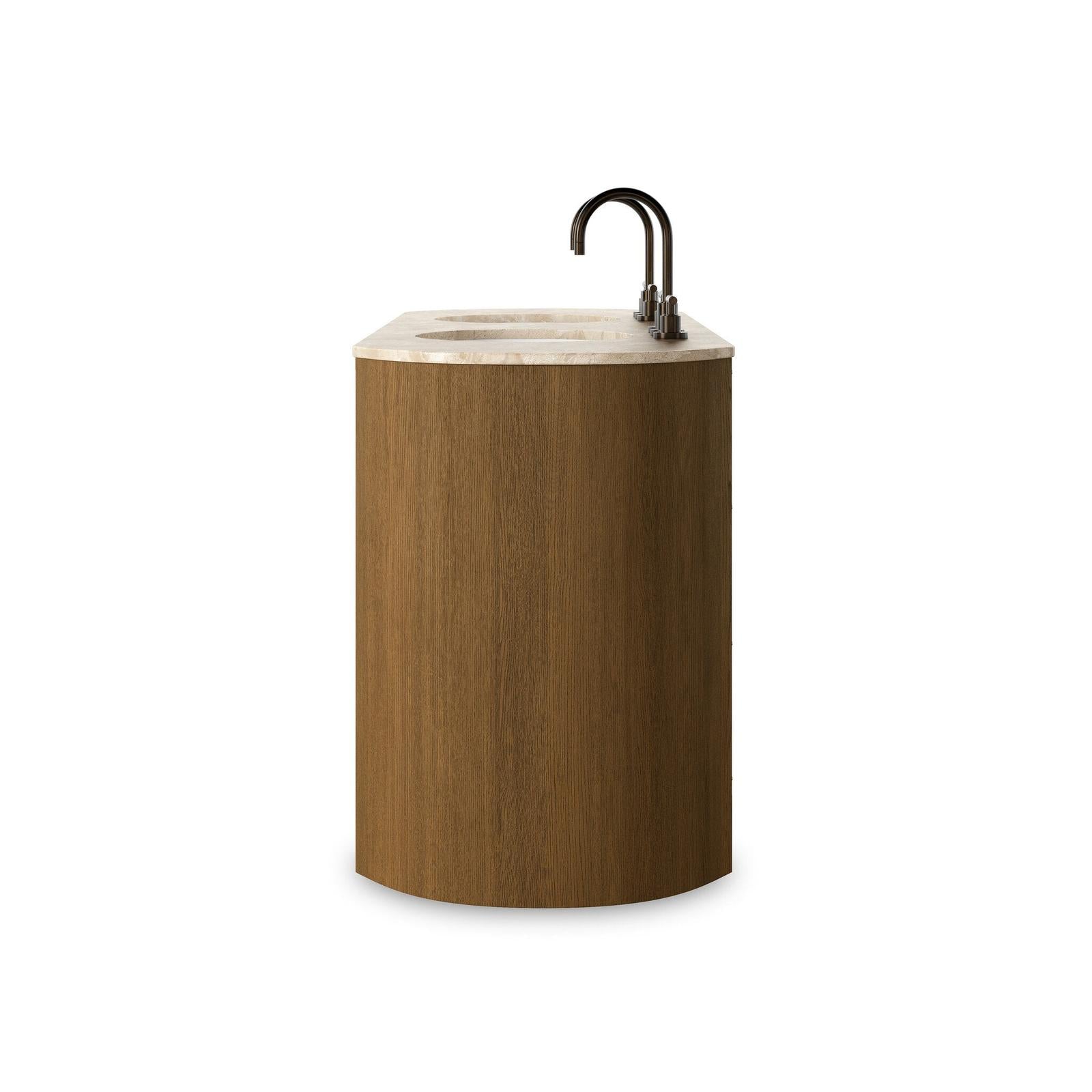 Four Hands Dean Washed Natural Veneer Double Vanity