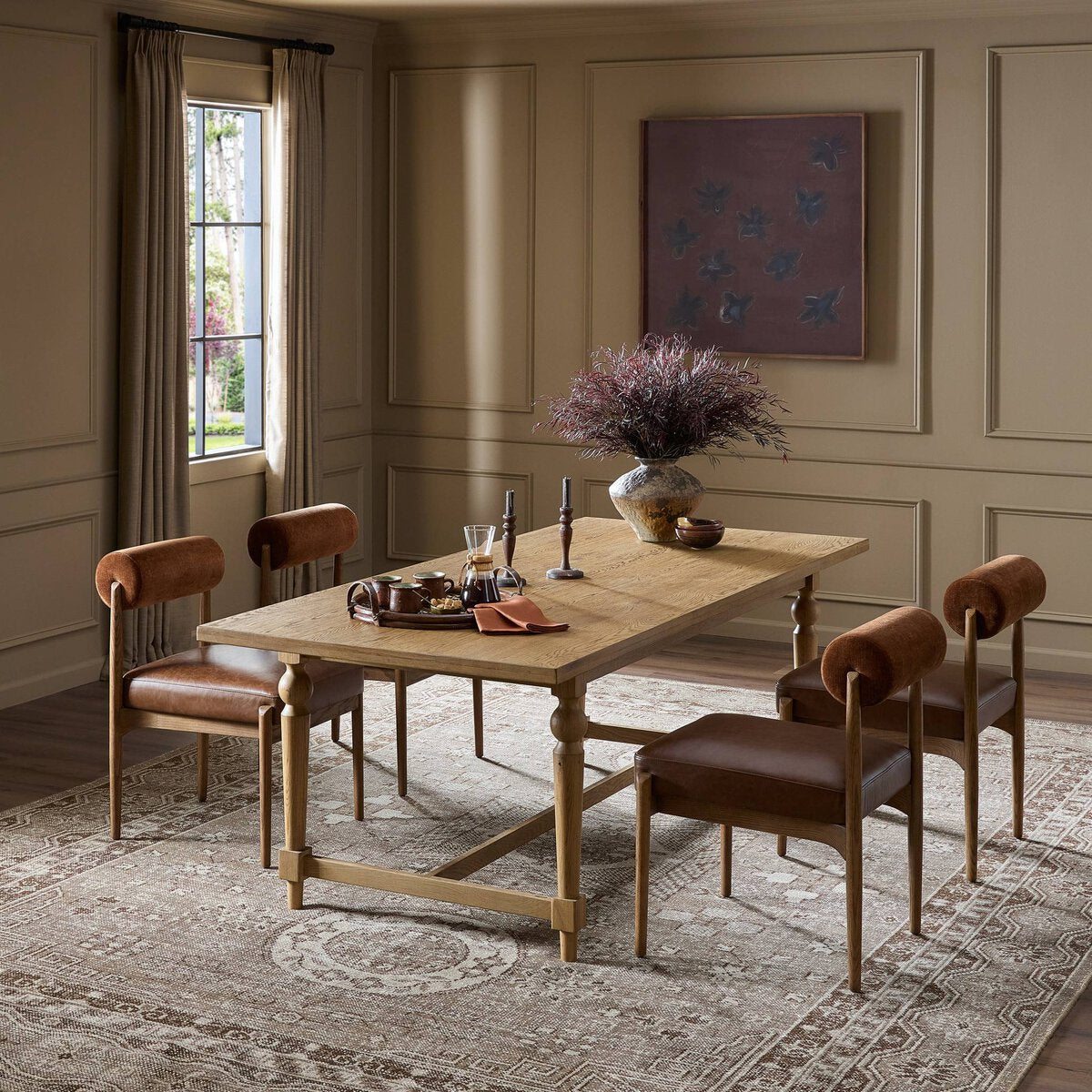 Four Hands Blinn Oval Leaf Extension Dining Table