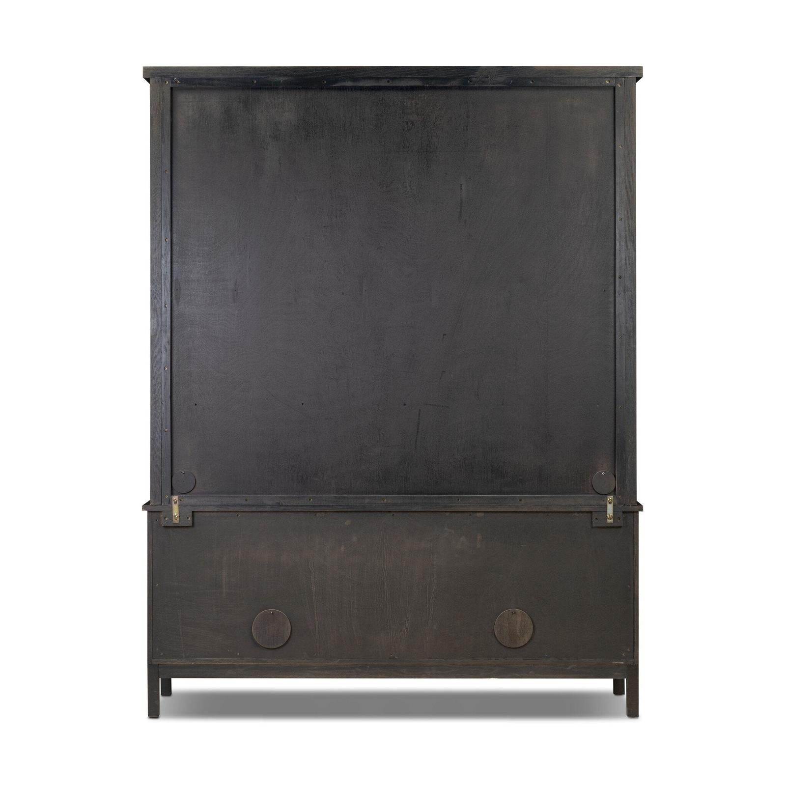 Alessio Bookcase - Smoked Black