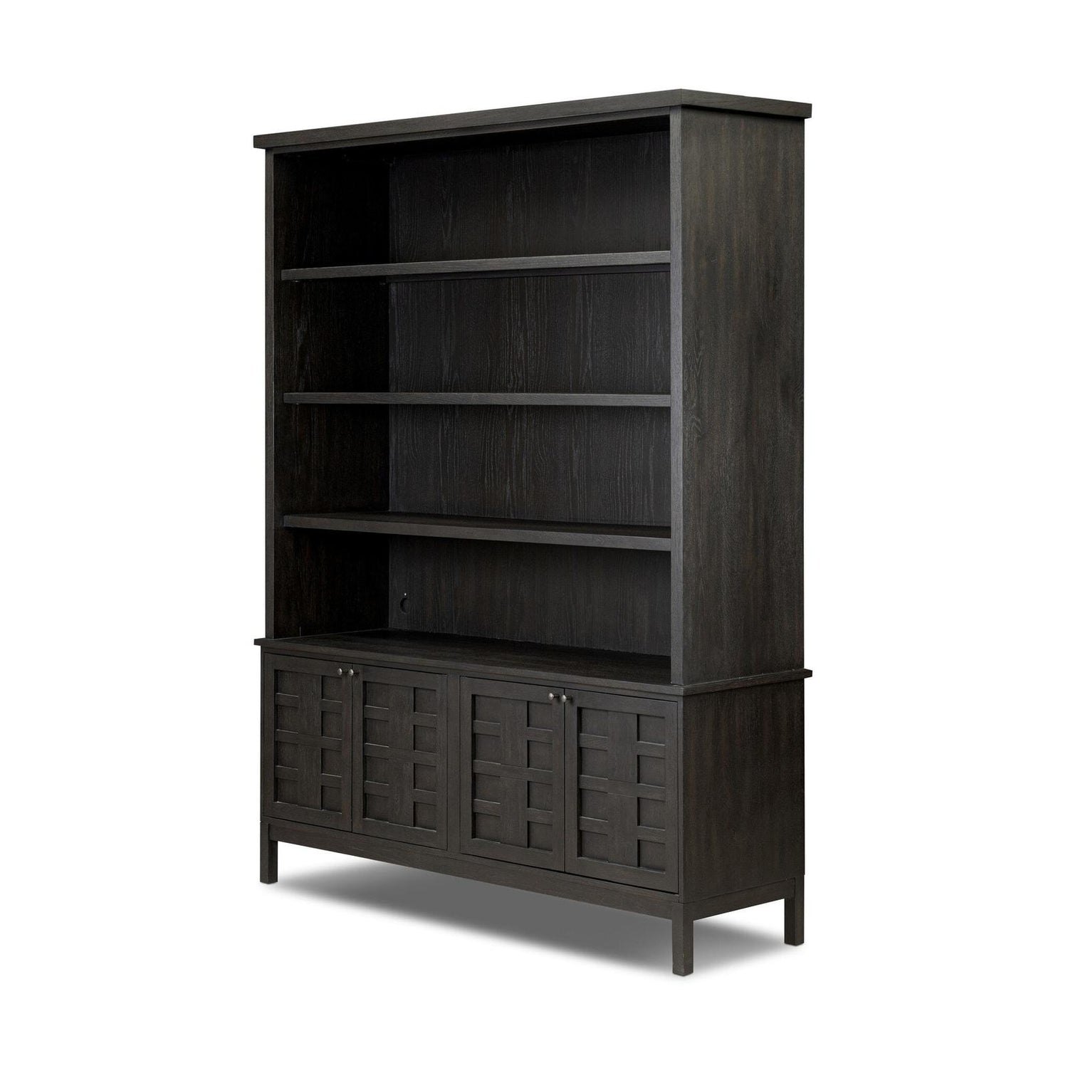 Alessio Bookcase - Smoked Black