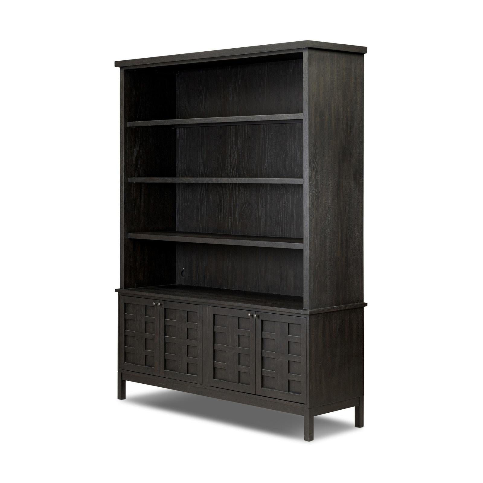 Alessio Bookcase - Smoked Black