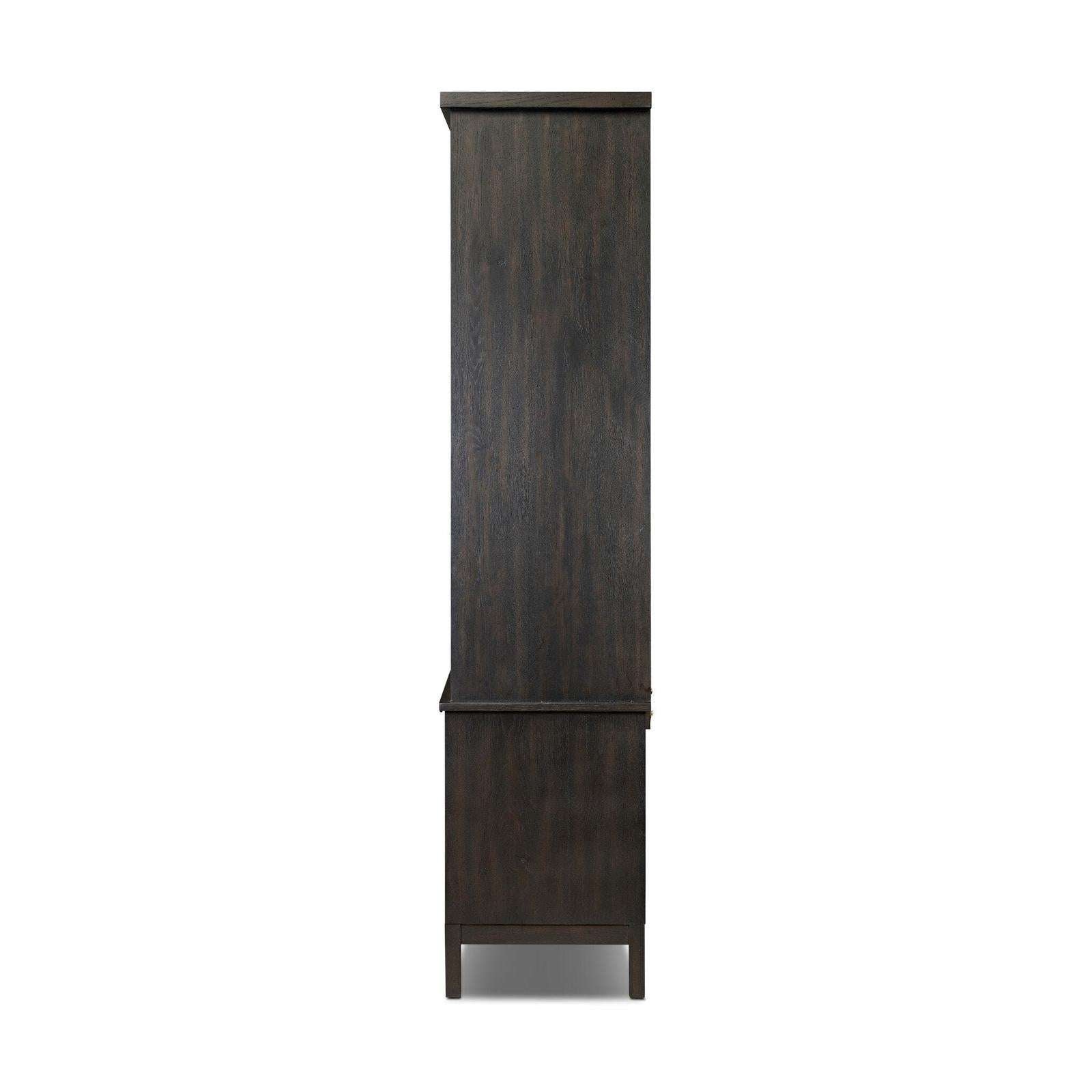 Alessio Bookcase - Smoked Black