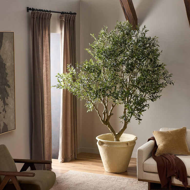 Faux Olive Tree Wide - Faux Olive Tree Wide