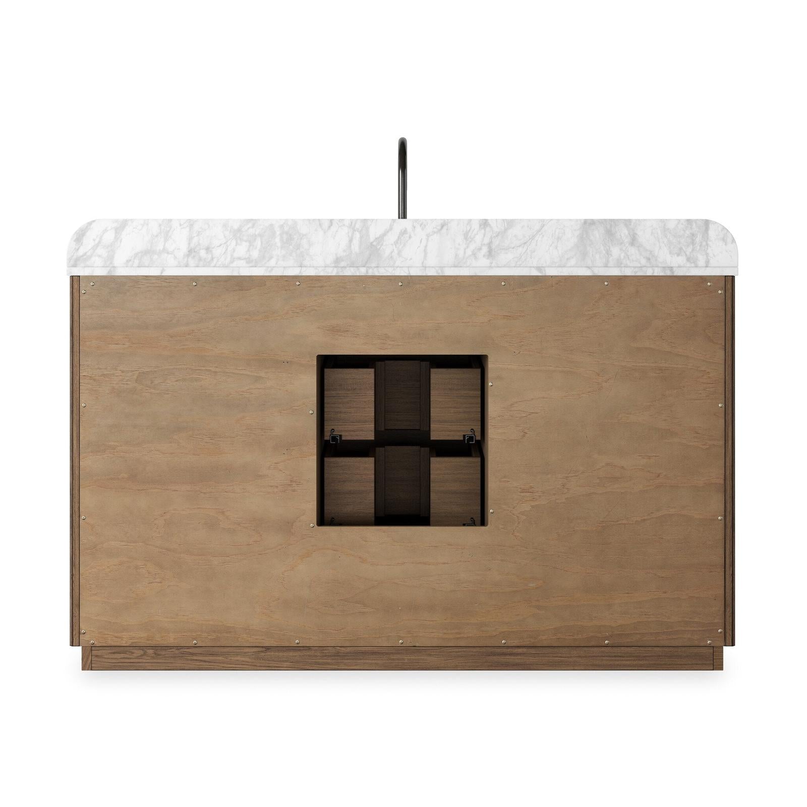 Four Hands Malden Satin Espresso Oak Veneer Single Wide Vanity