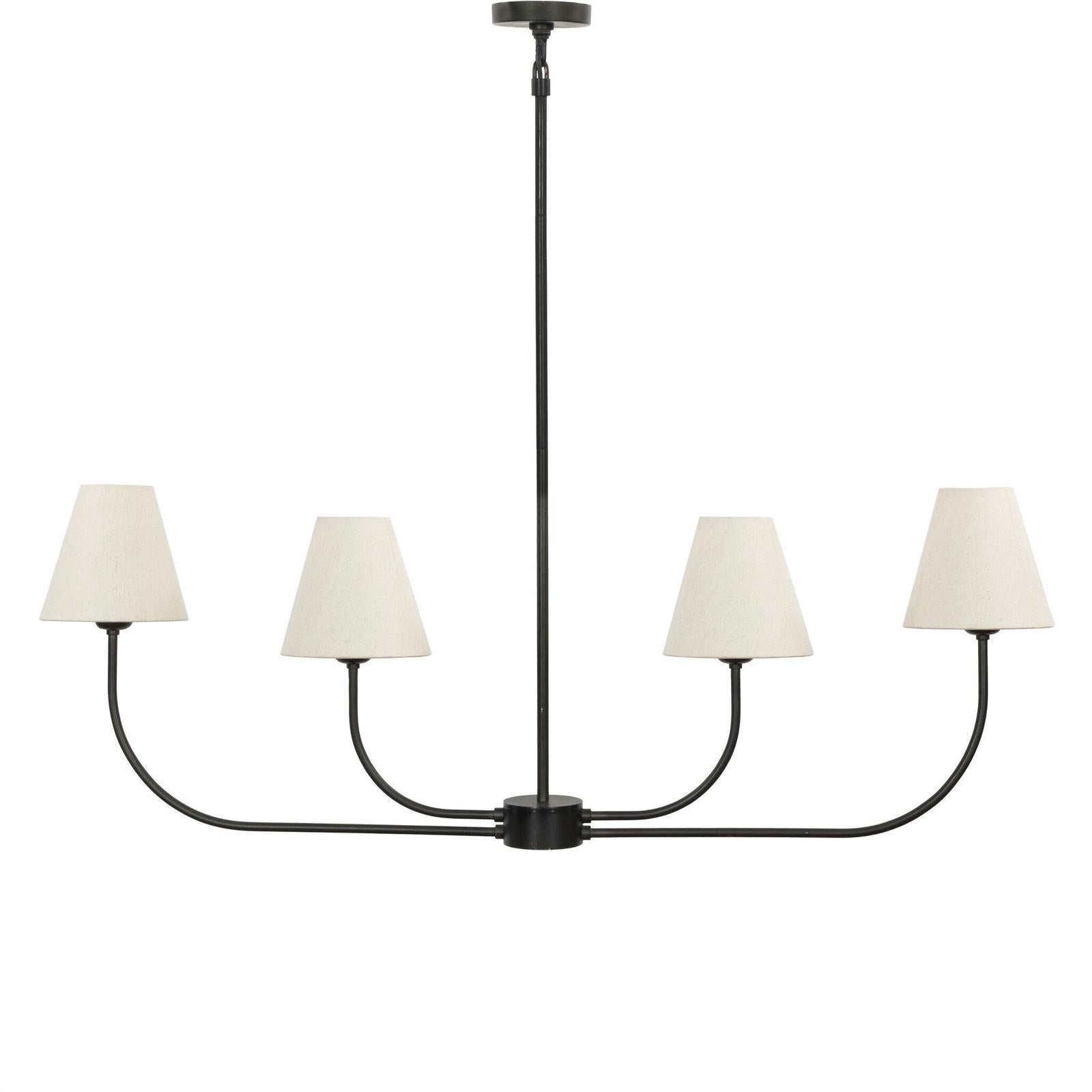 Four Hands Rosaria Natural Bronze Linear Chandelier