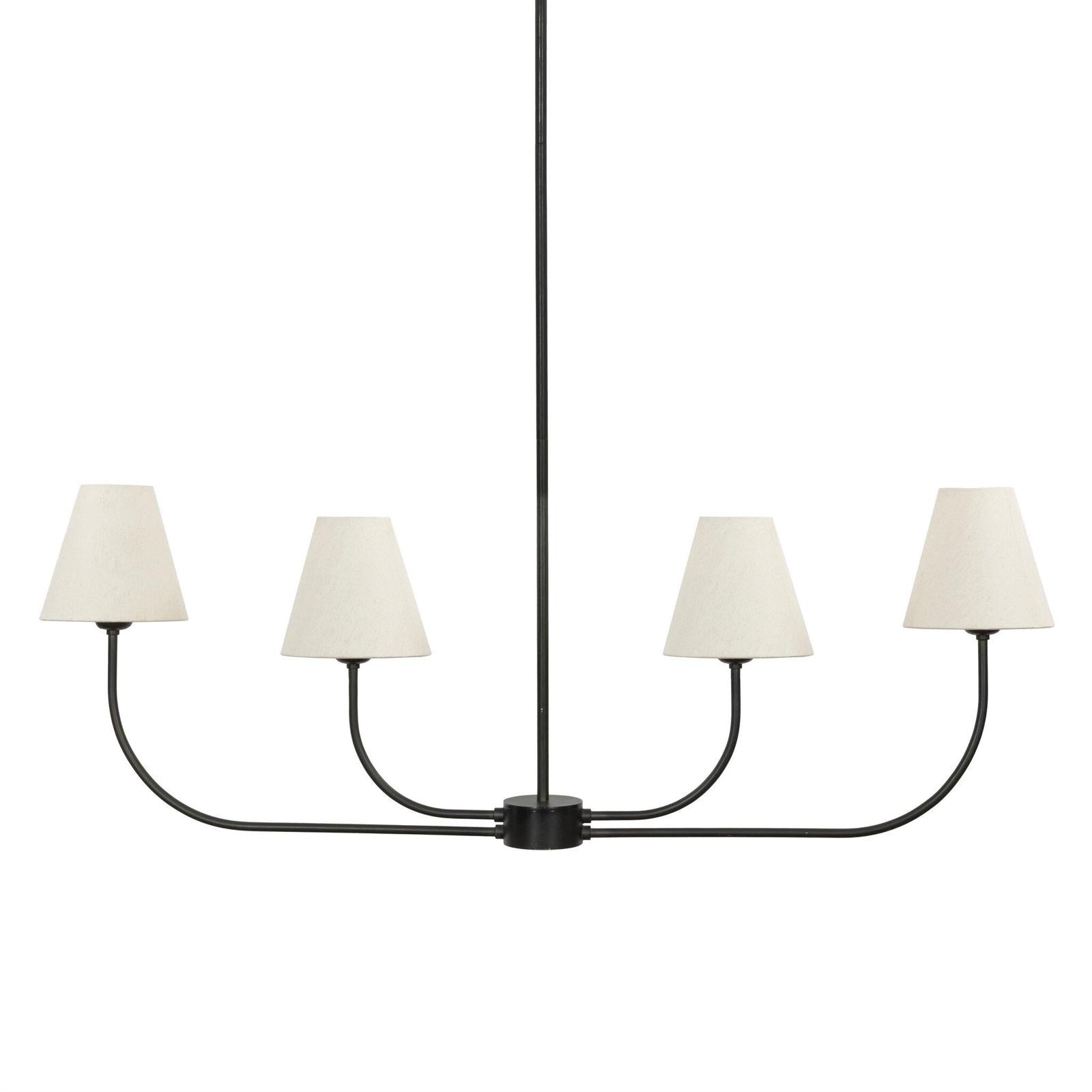 Four Hands Rosaria Natural Bronze Linear Chandelier