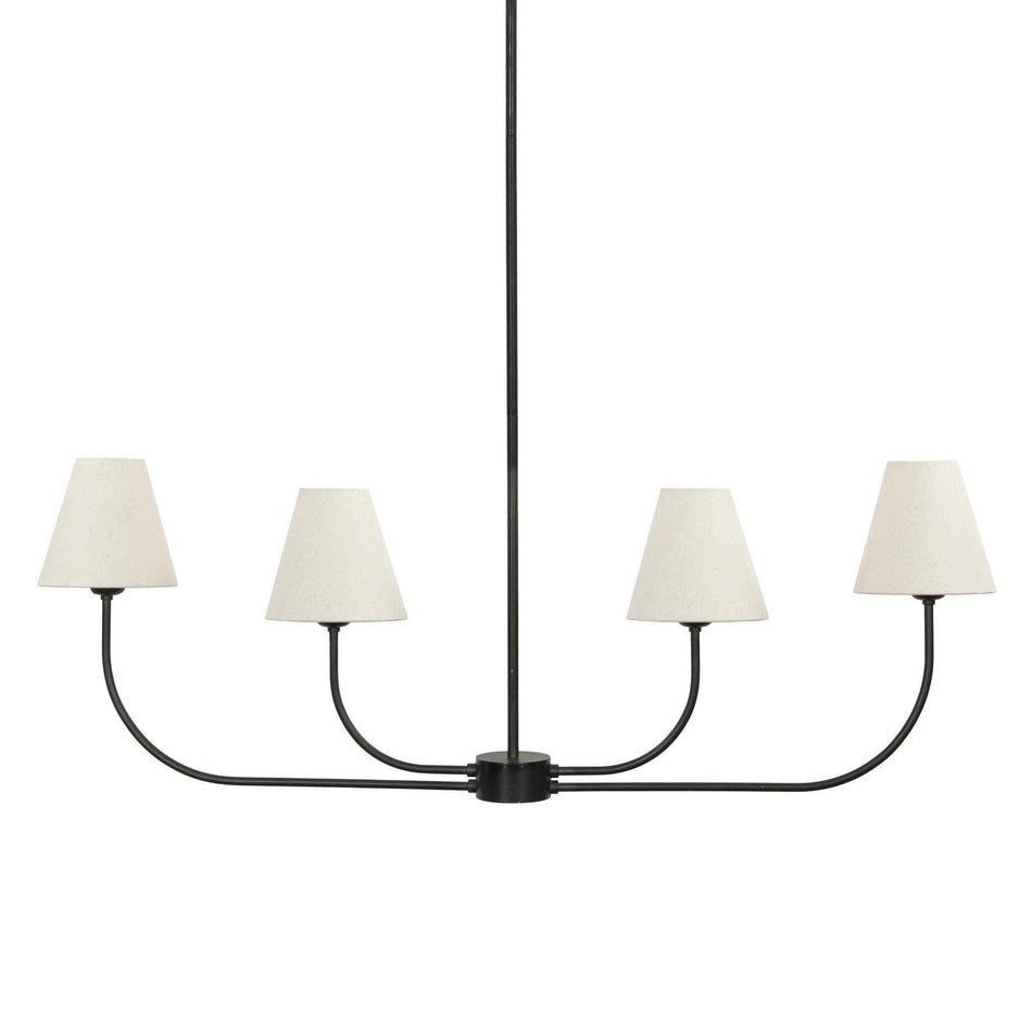 Four Hands Rosaria Natural Bronze Linear Chandelier