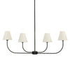 Four Hands Rosaria Natural Bronze Linear Chandelier