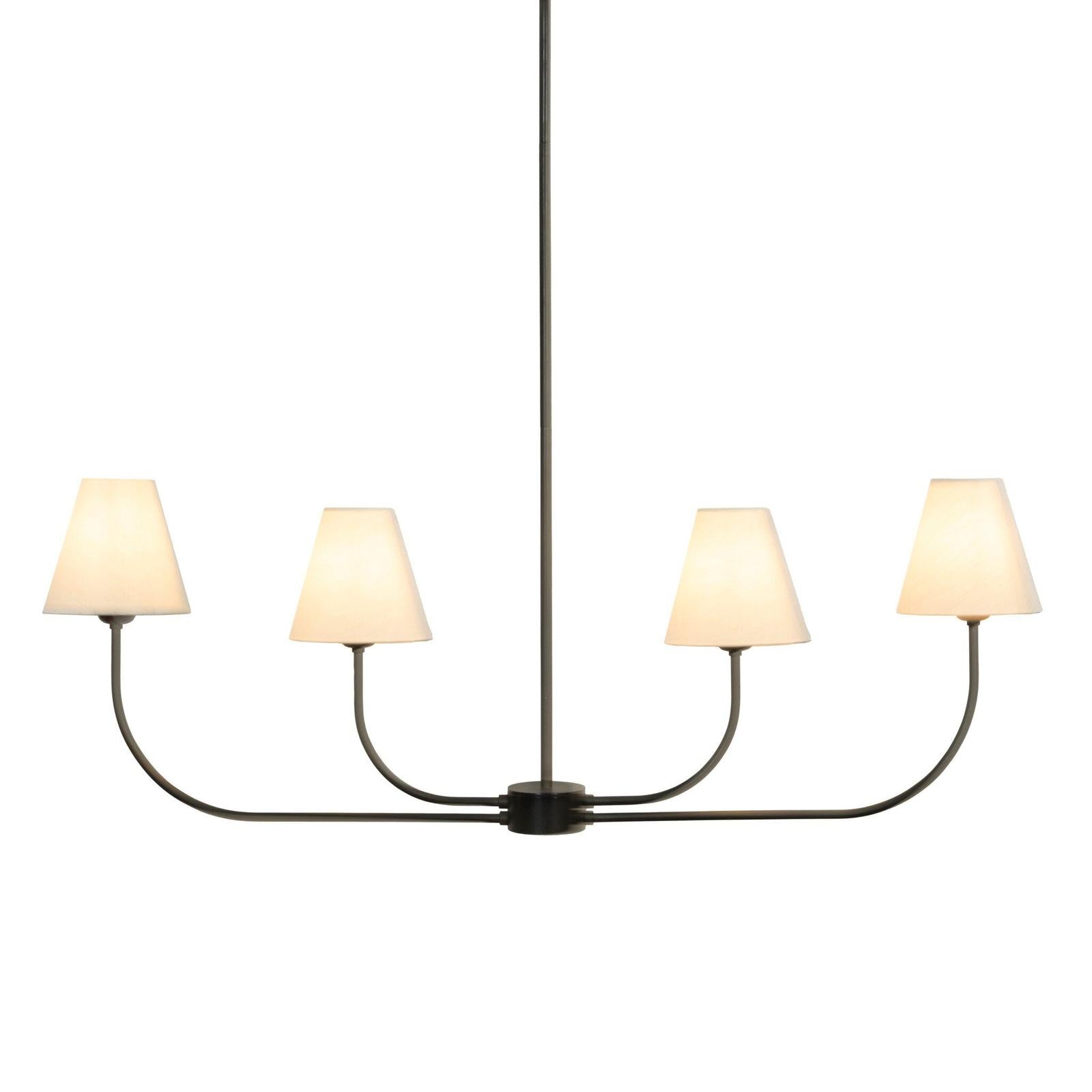 Four Hands Rosaria Natural Bronze Linear Chandelier