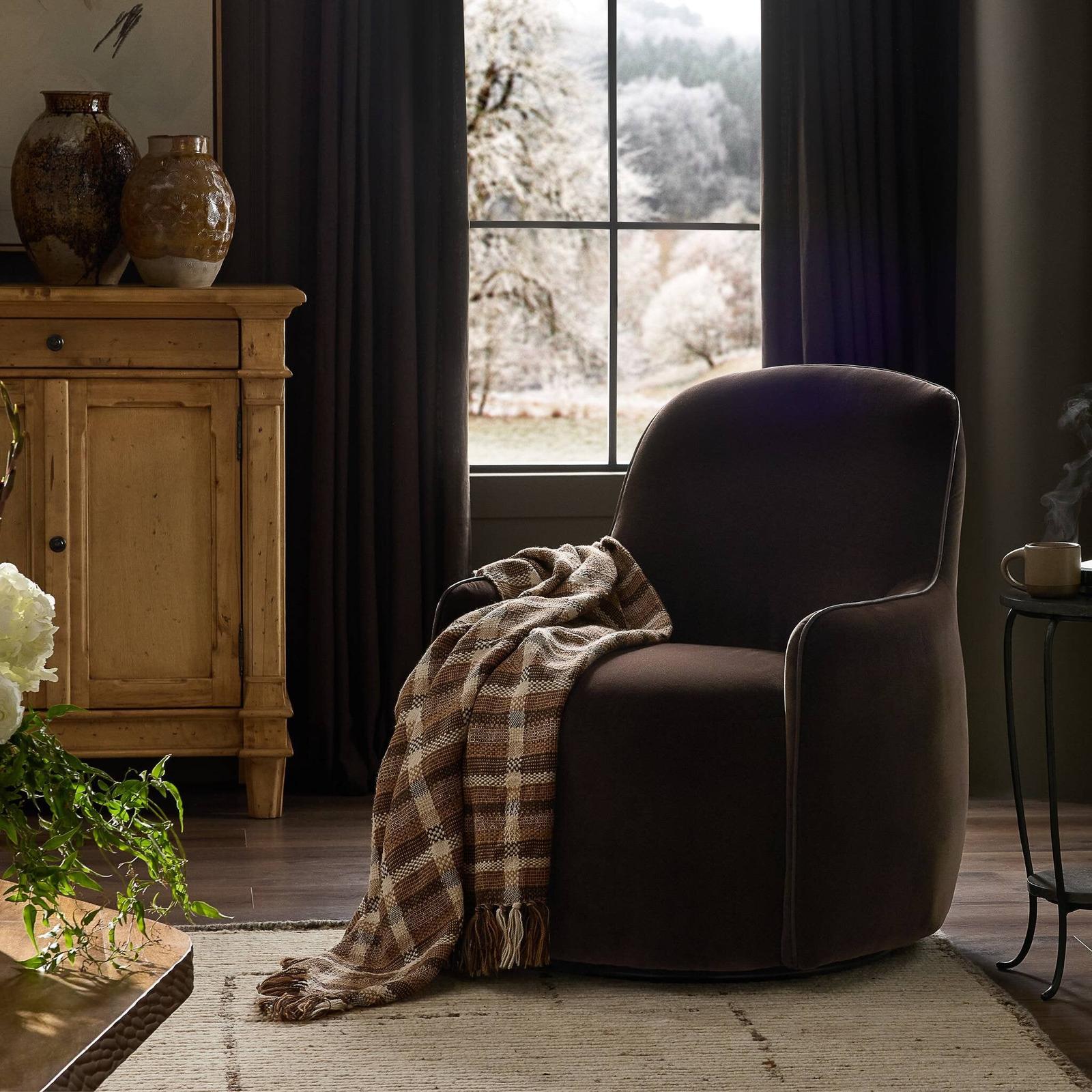 Berkley Swivel Chair - Surrey Cocoa