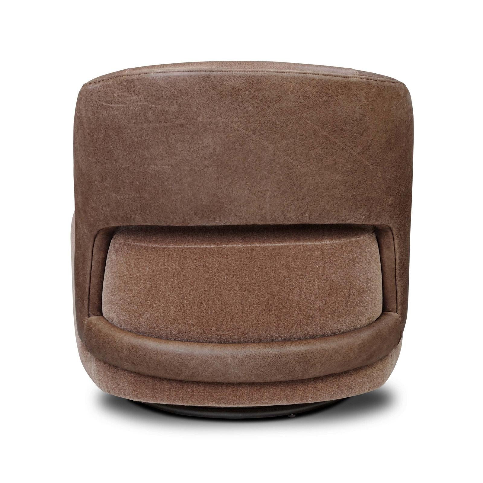 Andrina Swivel Chair - Monte Mushroom
