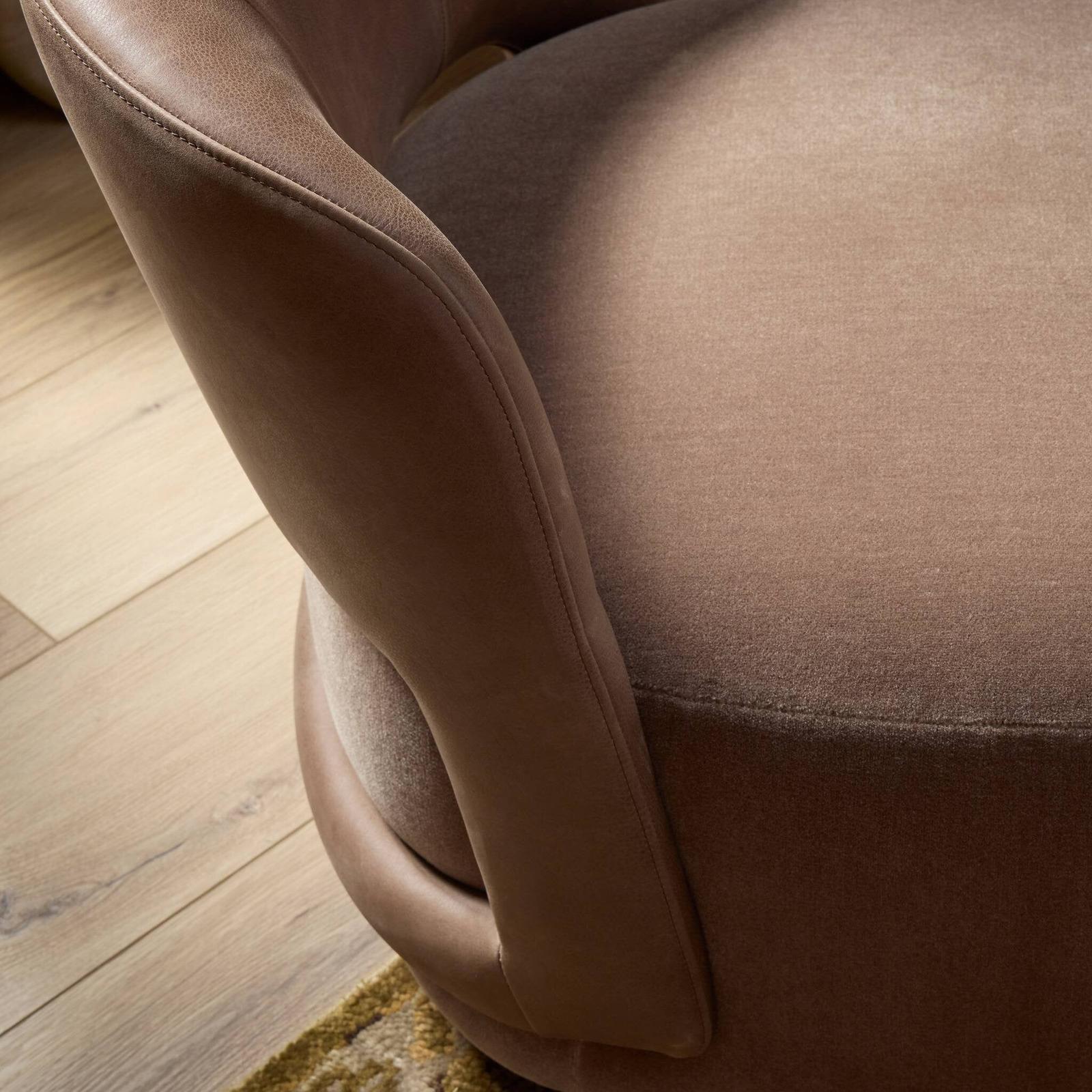 Andrina Swivel Chair - Monte Mushroom