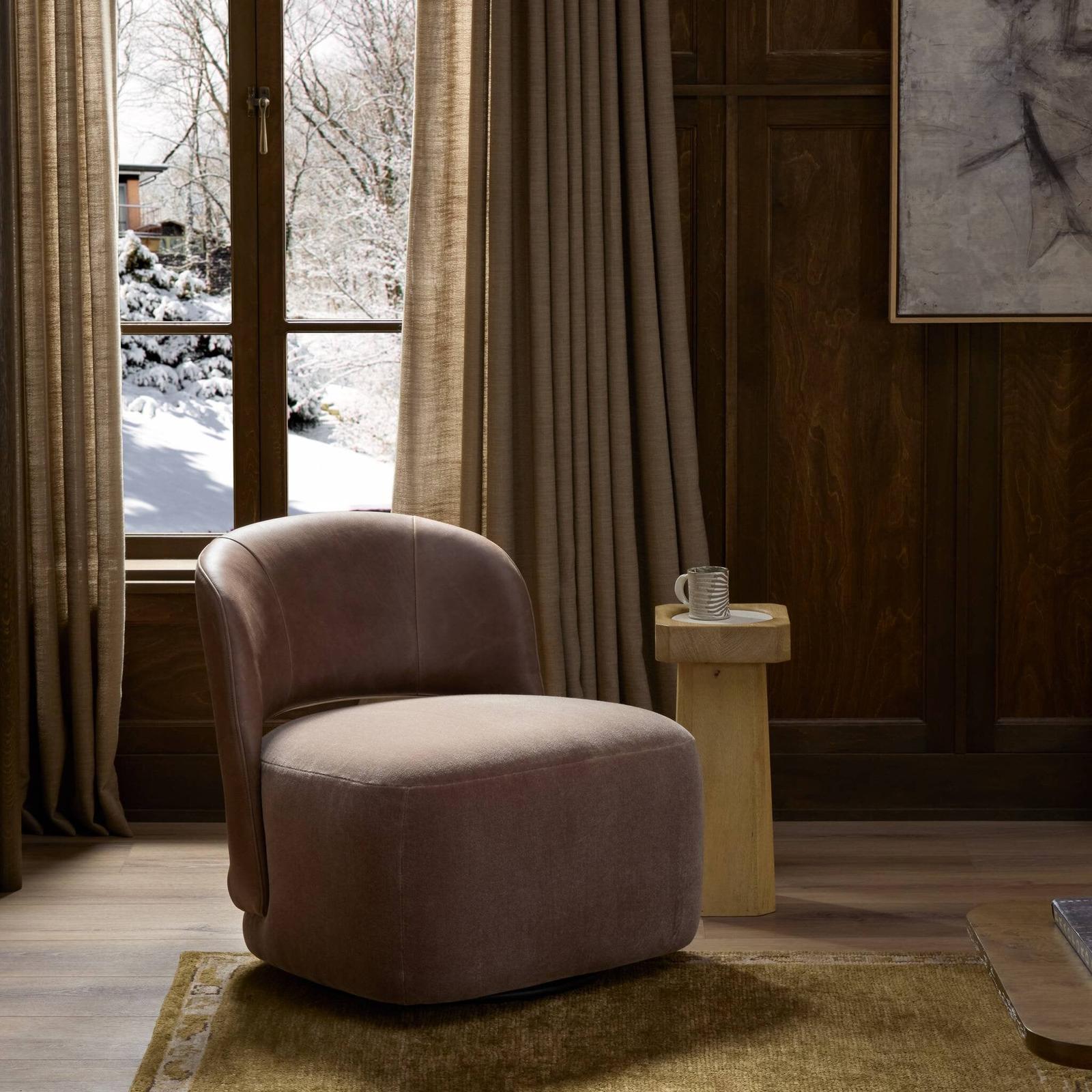 Andrina Swivel Chair - Monte Mushroom