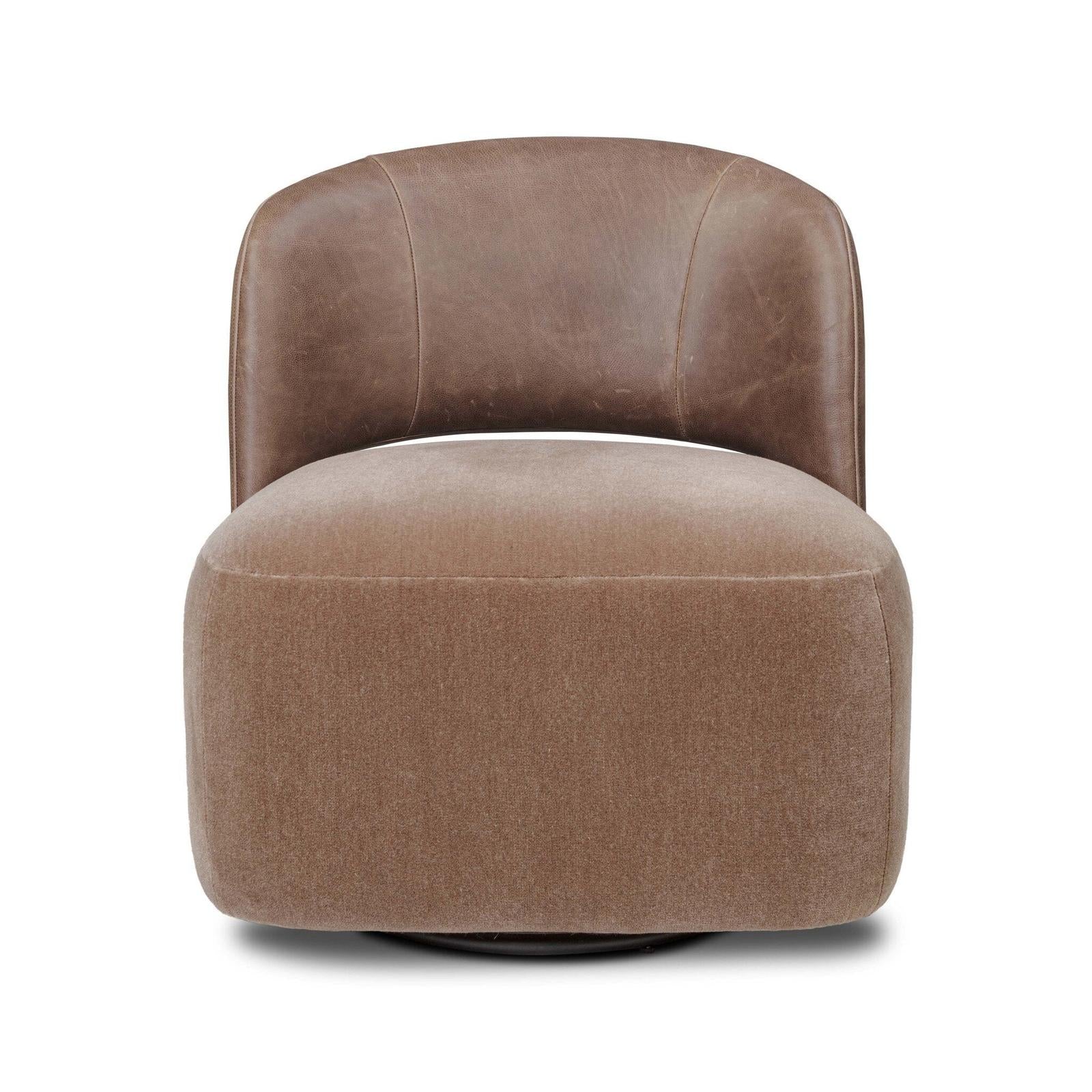 Andrina Swivel Chair - Monte Mushroom