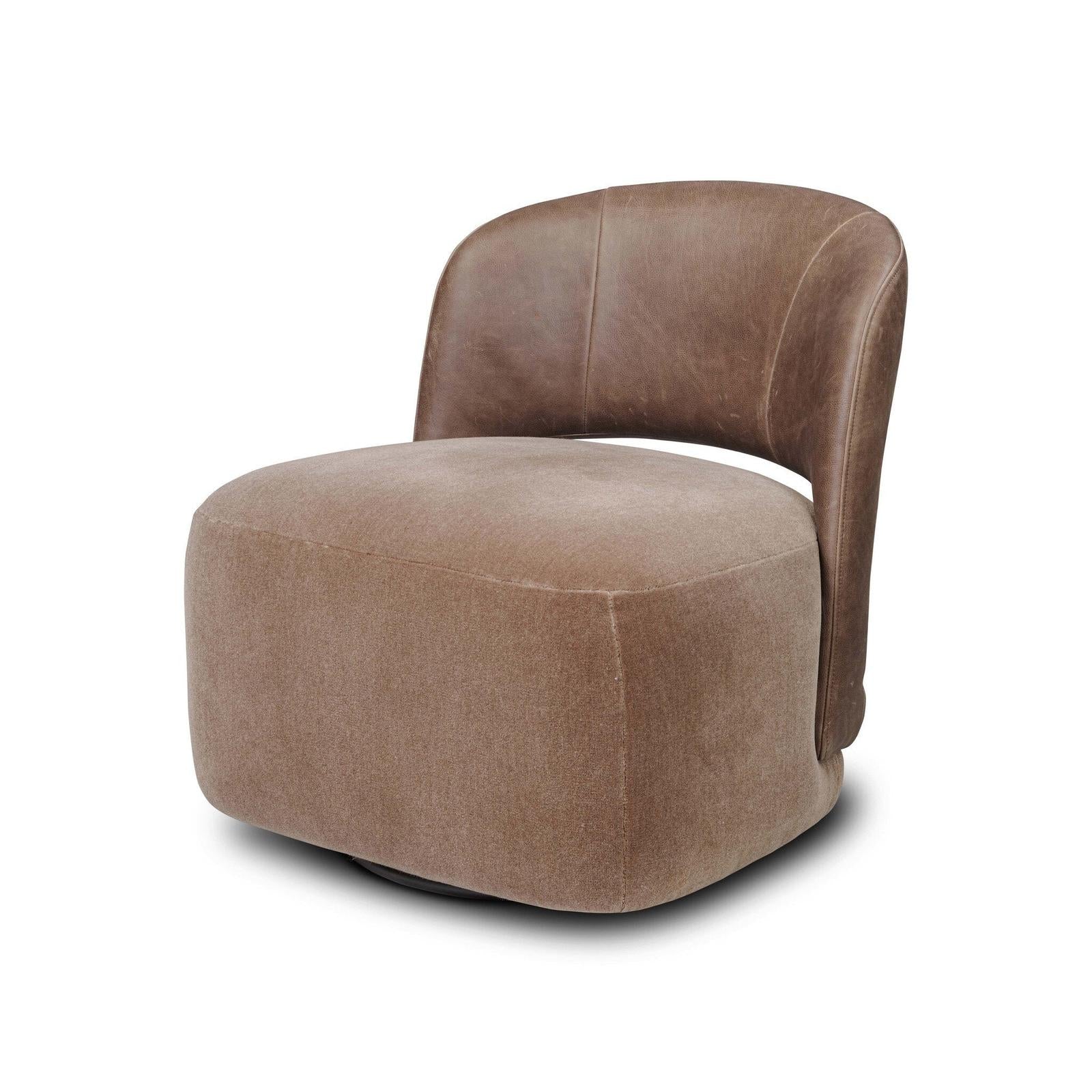 Andrina Swivel Chair - Monte Mushroom