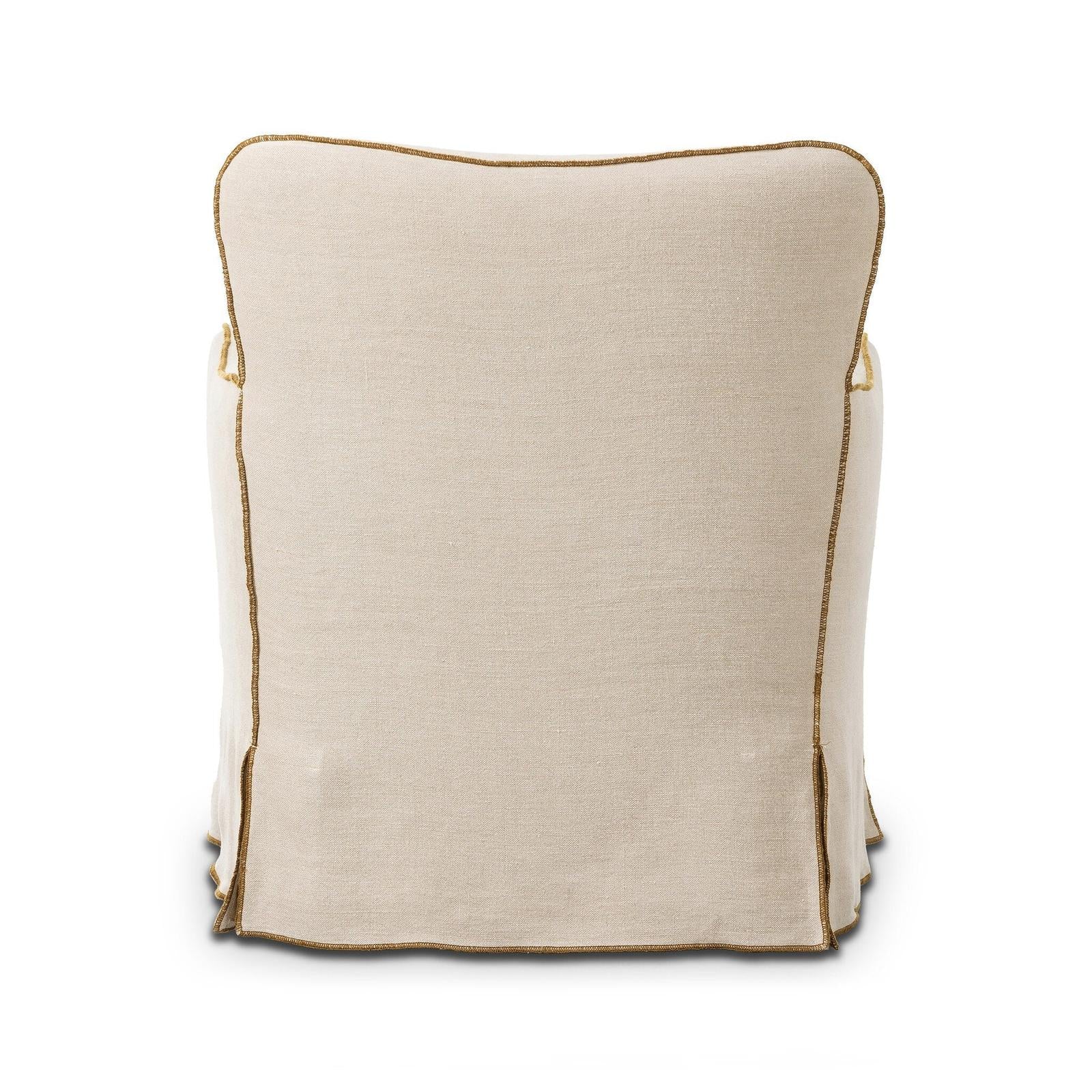 Devon Slipcover Swivel Chair