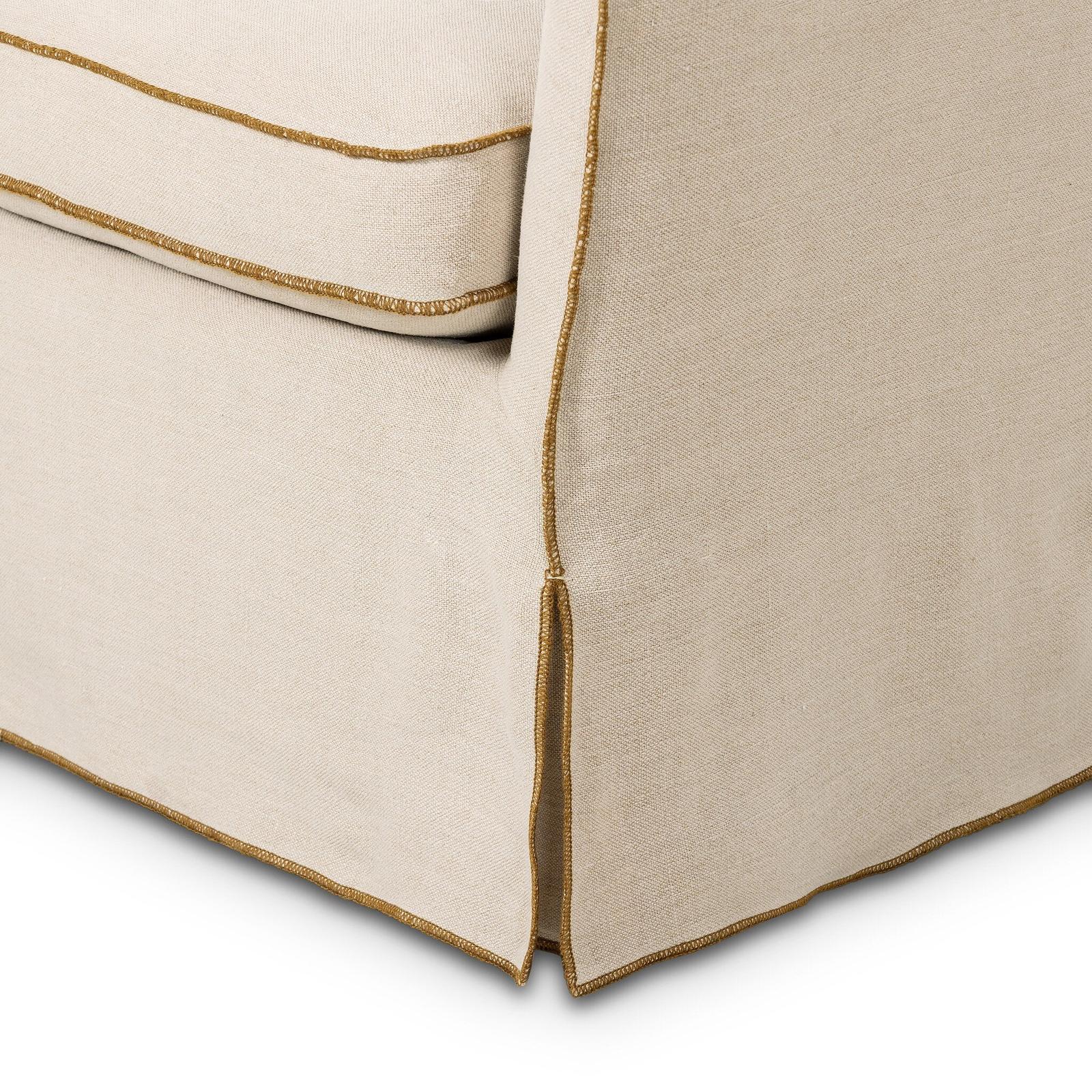 Devon Slipcover Swivel Chair