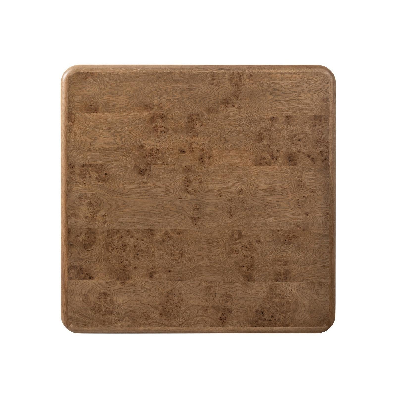 Talessi Square Coffee Table - Wheat Medium Burl Oak