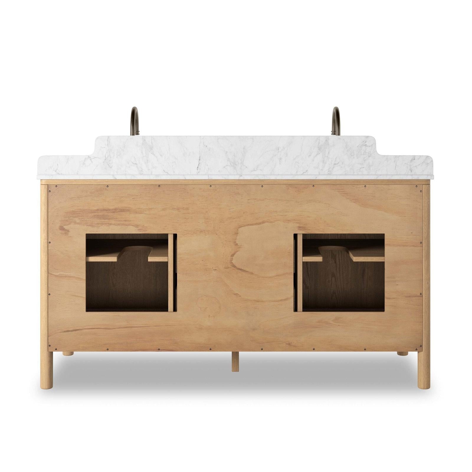Four Hands Porter Satin Light Wash Oak Veneer Double Vanity