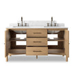 Four Hands Porter Satin Light Wash Oak Veneer Double Vanity