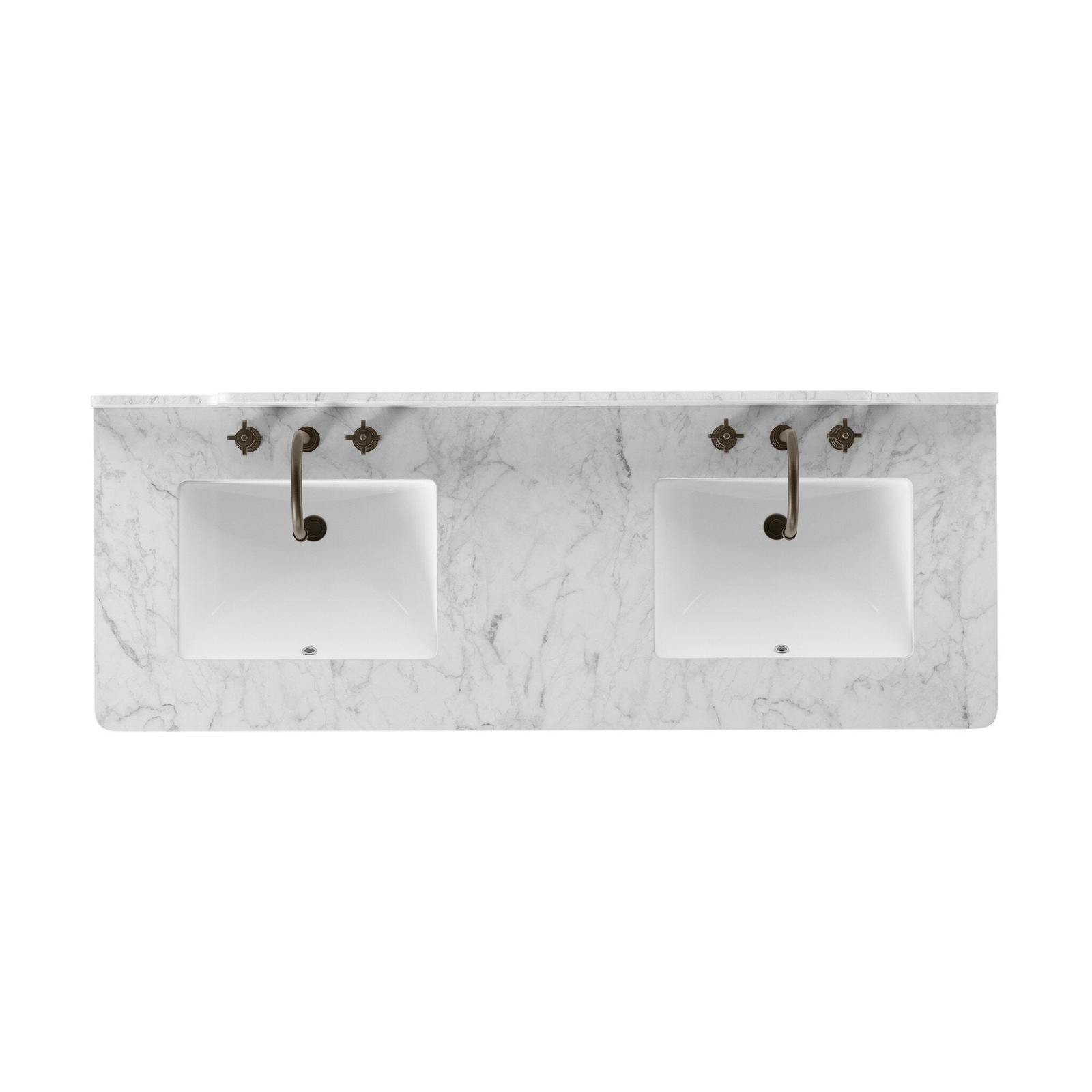 Four Hands Porter Satin Light Wash Oak Veneer Double Vanity