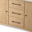 Four Hands Porter Satin Light Wash Oak Veneer Single Wide Vanity