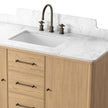 Four Hands Porter Satin Light Wash Oak Veneer Single Wide Vanity