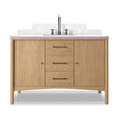 Four Hands Porter Satin Light Wash Oak Veneer Single Wide Vanity