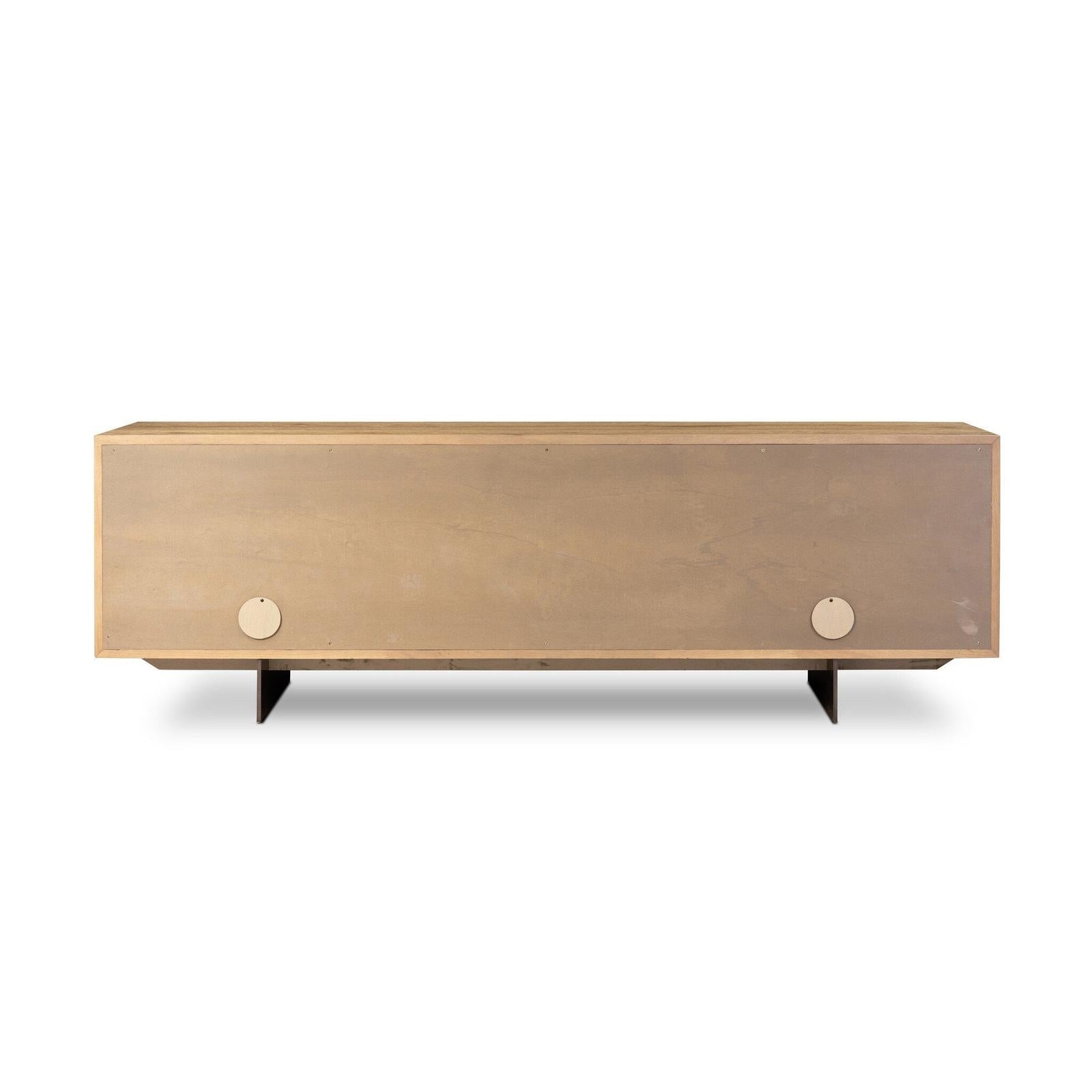 Aberdeen Media Console - Aged Smoked Oak Thin Veneer