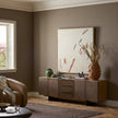Aberdeen Media Console - Aged Smoked Oak Thin Veneer