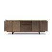 Aberdeen Media Console - Aged Smoked Oak Thin Veneer