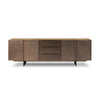 Aberdeen Media Console - Aged Smoked Oak Thin Veneer