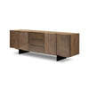 Aberdeen Media Console - Aged Smoked Oak Thin Veneer