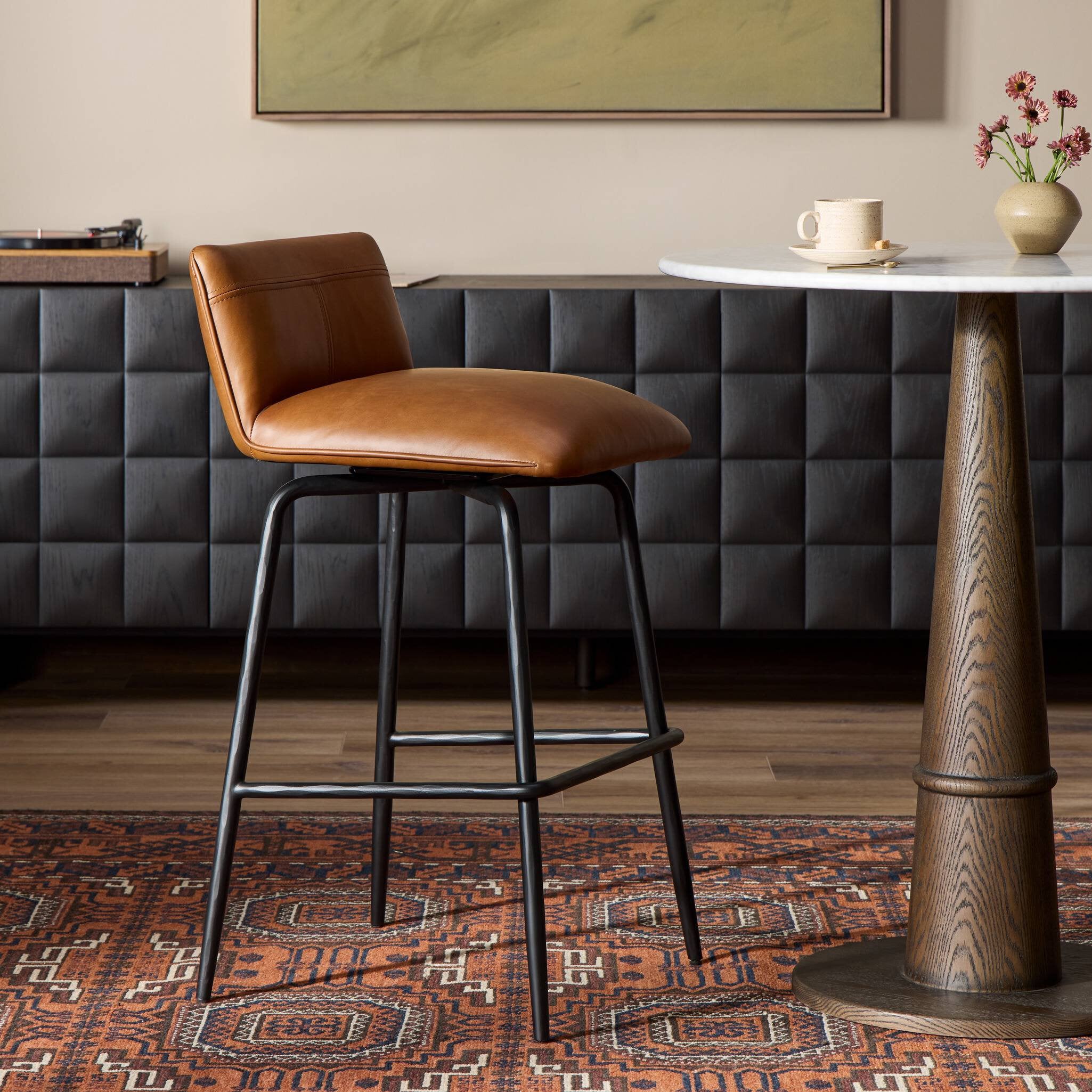 Four Hands Ridley Swivel Stool
